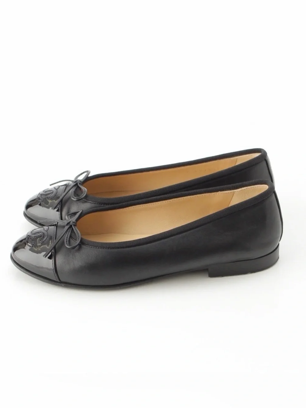 CHANEL lambskin patent
